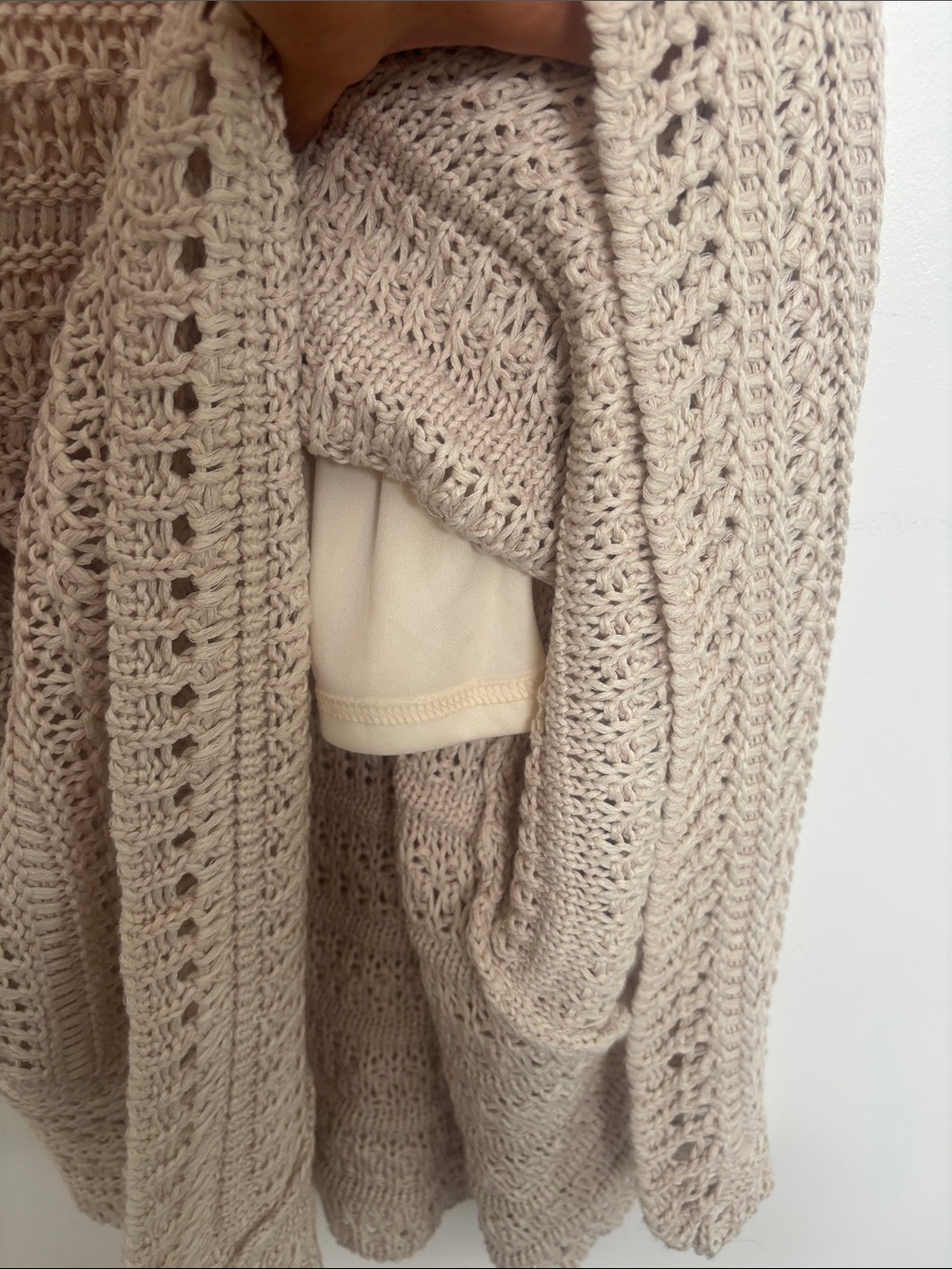 VICI Aruba Crochet Maxi Dress in Beige - Picture 7 of 10